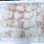 Pinchos de sepia y gambas